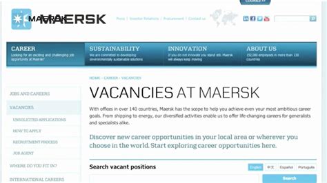maersk career portal login